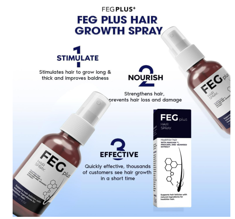 FEGPLUS Hair & Beard Growth Serum سيروم FEGPLUS لنمو الشعر واللحية