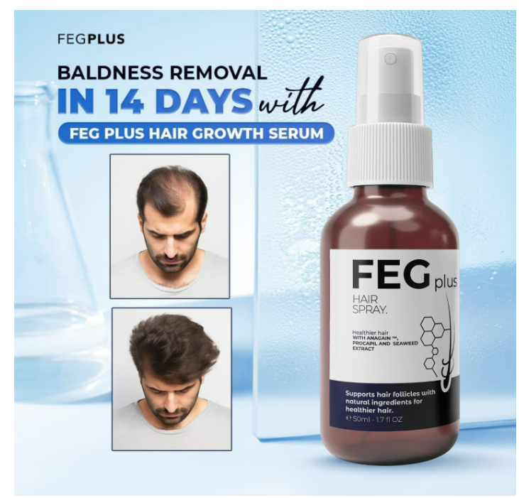FEGPLUS Hair & Beard Growth Serum سيروم FEGPLUS لنمو الشعر واللحية