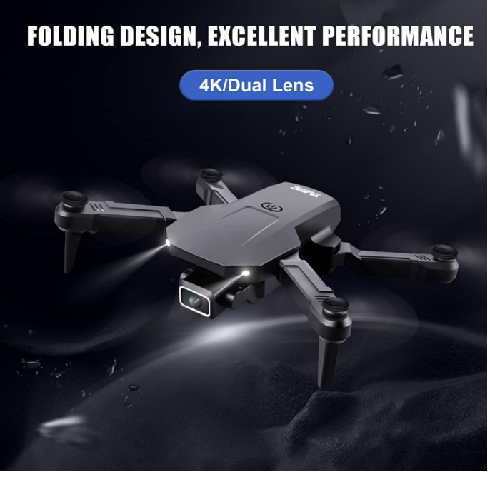 Folding Remote Control Drone 4K Dual Camera