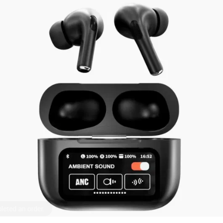 A9 Pro Airpods ANC/ENC Touch Screen Wireless Earbuds