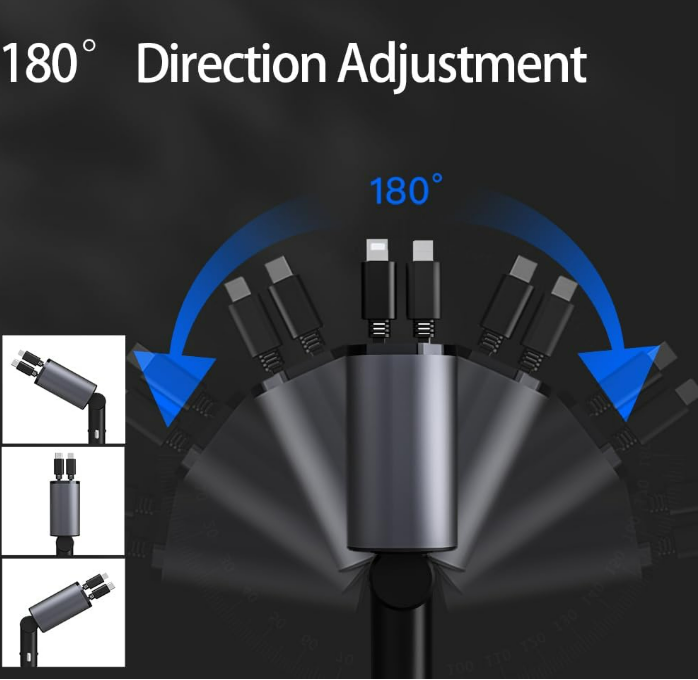 4 in 1 Retractable Charger