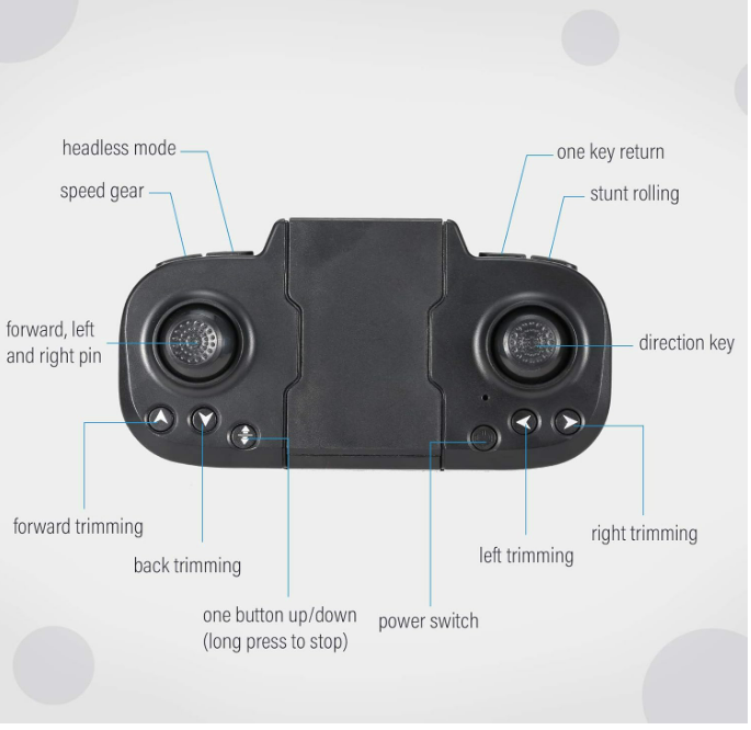 Folding Remote Control Drone 4K Dual Camera