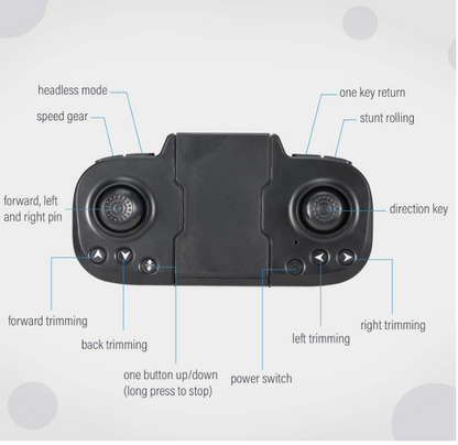 Folding Remote Control Drone 4K Dual Camera