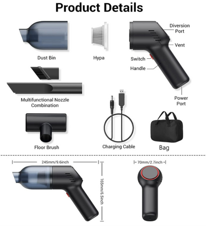 High-power Car Vacuum Cleaner Handheld Vacuum Cleaner